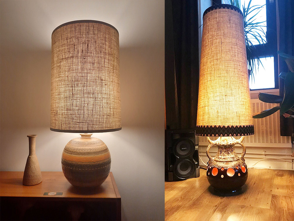 West German lampshades